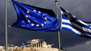 Greek, EU  flag Acropolis.530x298
